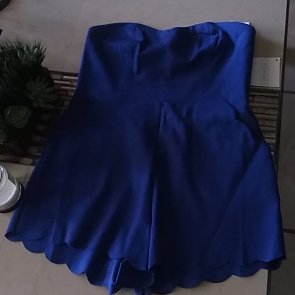Sapphire blue romper